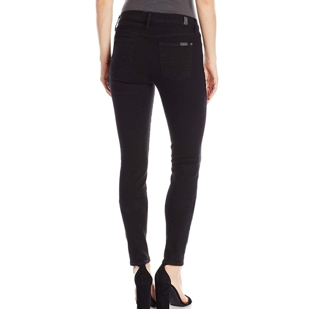 7 for All Mandkind - Desert Black Genevere Skinny - Picture 3 of 5